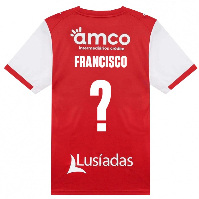 Danxen Kinderen Martim Francisco #0 Wit Rood Zwart Thuisshirt Thuistenue 2026/27 T-Shirt België