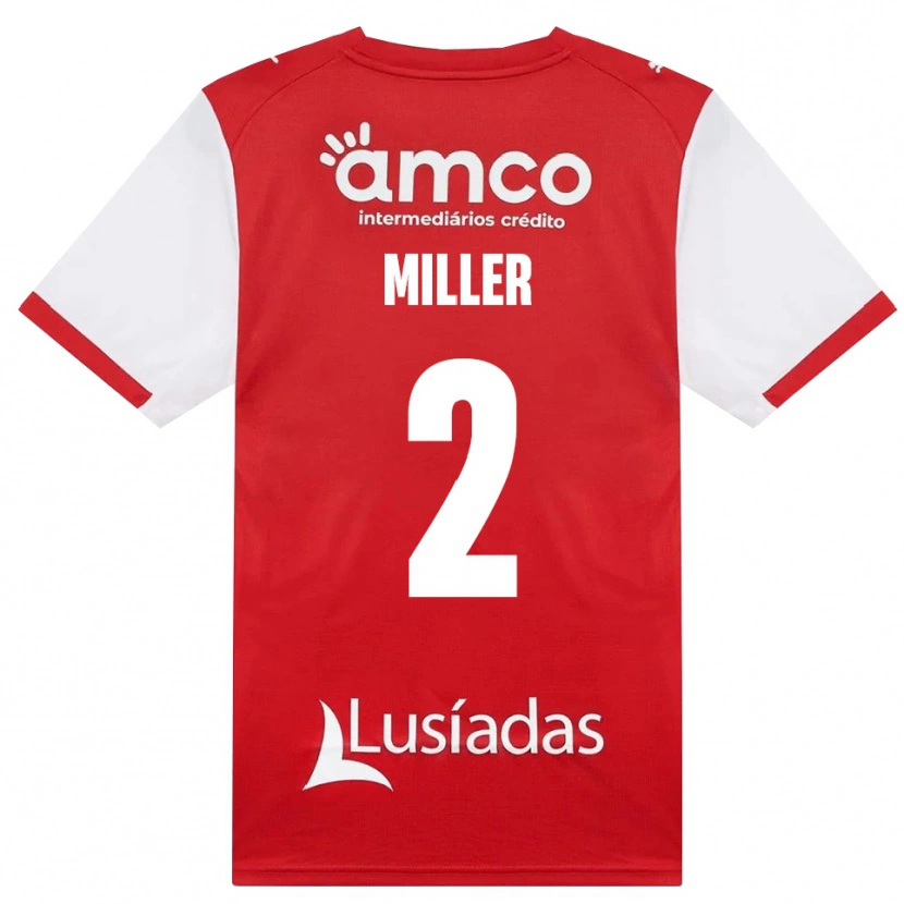 Danxen Kinderen Maria Miller #2 Wit Rood Zwart Thuisshirt Thuistenue 2026/27 T-Shirt België