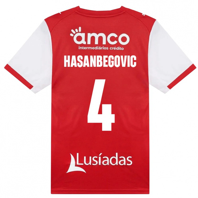 Danxen Kinderen Melisa Hasanbegović #4 Wit Rood Zwart Thuisshirt Thuistenue 2026/27 T-Shirt België