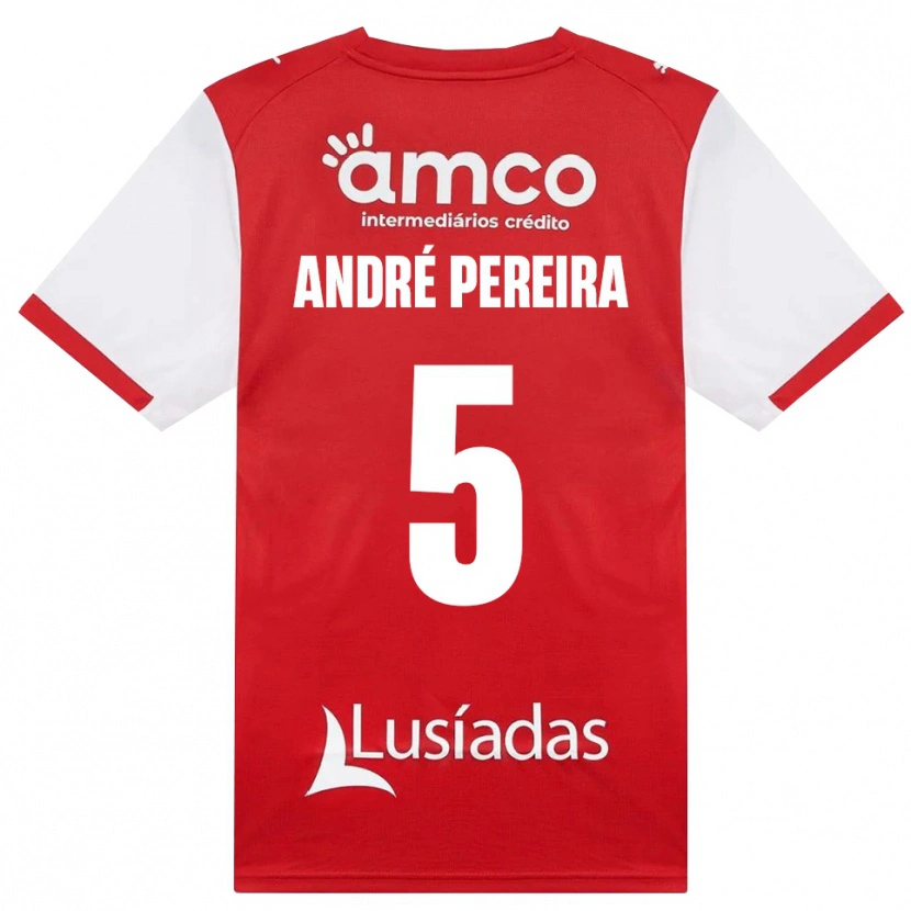Danxen Kinderen João Pereira #5 Wit Rood Zwart Thuisshirt Thuistenue 2026/27 T-Shirt België