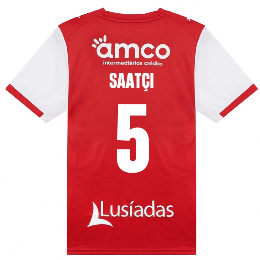 Danxen Kinderen Serdar Saatçı #5 Wit Rood Zwart Thuisshirt Thuistenue 2026/27 T-Shirt België