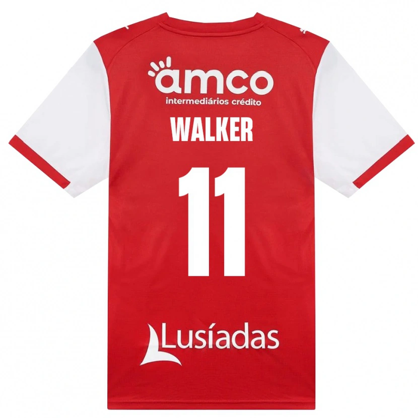 Danxen Kinderen Ellie Walker #11 Wit Rood Zwart Thuisshirt Thuistenue 2026/27 T-Shirt België