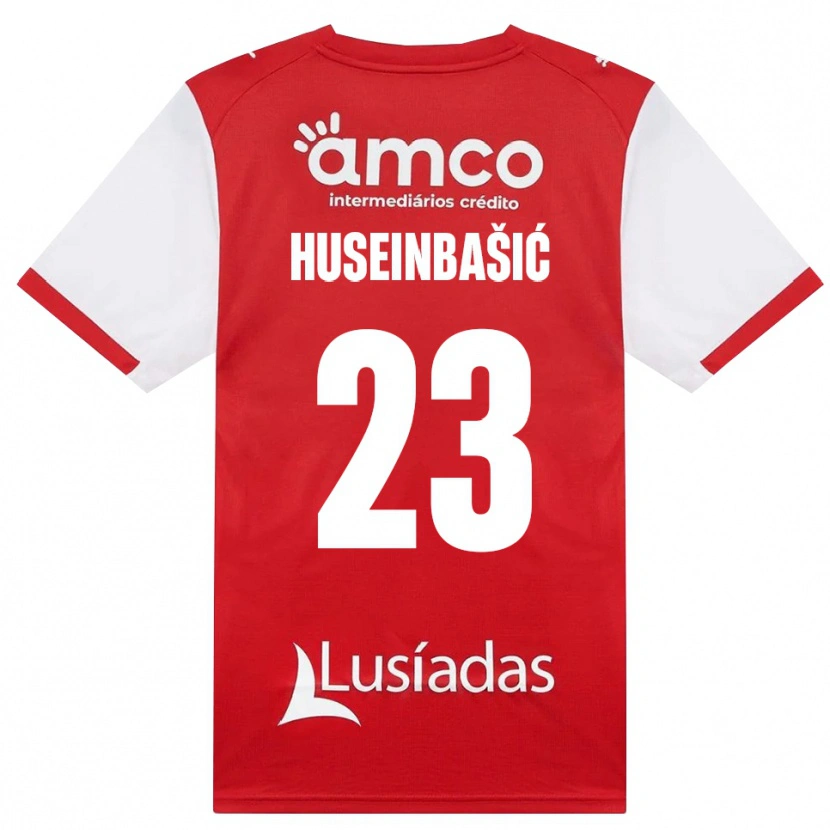 Danxen Kinderen Denis Huseinbasic #23 Wit Rood Zwart Thuisshirt Thuistenue 2026/27 T-Shirt België