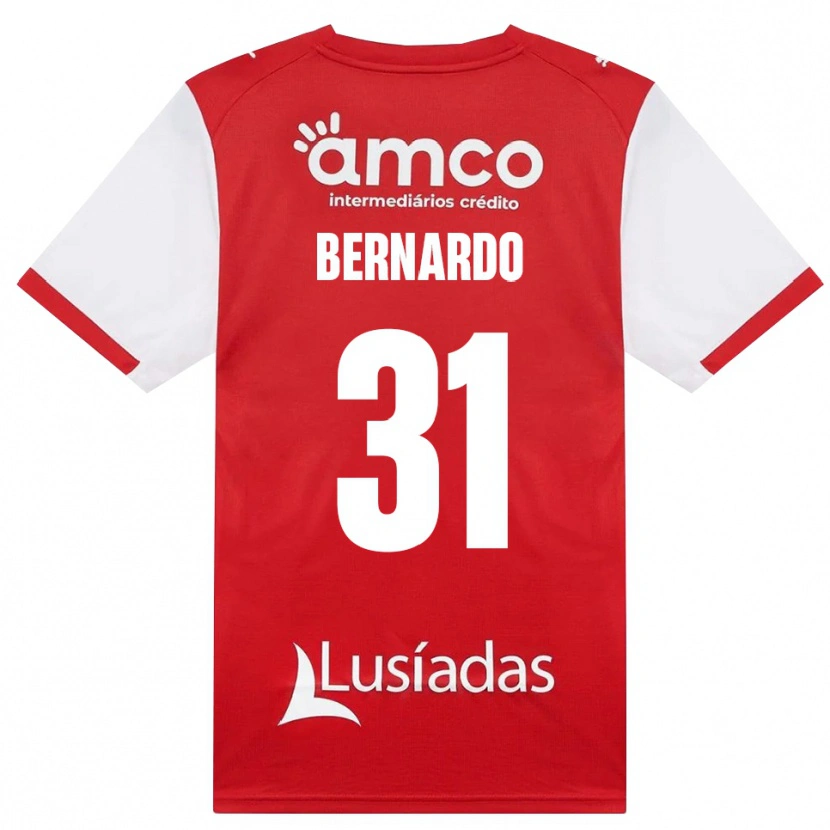 Danxen Kinderen Bernardo Caltabiano Parise Fontes #31 Wit Rood Zwart Thuisshirt Thuistenue 2026/27 T-Shirt België
