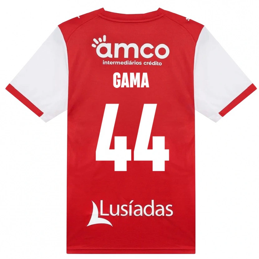 Danxen Kinderen Dinis Gama #44 Wit Rood Zwart Thuisshirt Thuistenue 2026/27 T-Shirt België