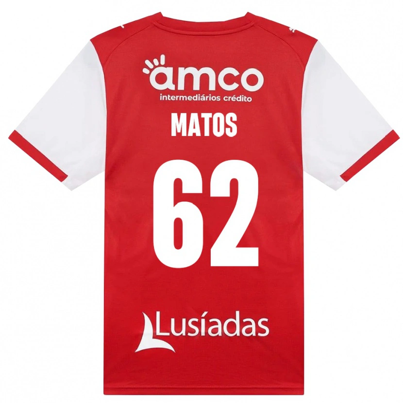 Danxen Kinderen Nuno Matos #62 Wit Rood Zwart Thuisshirt Thuistenue 2026/27 T-Shirt België