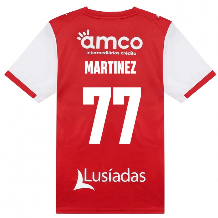 Danxen Kinderen Gabri Martínez #77 Wit Rood Zwart Thuisshirt Thuistenue 2026/27 T-Shirt België