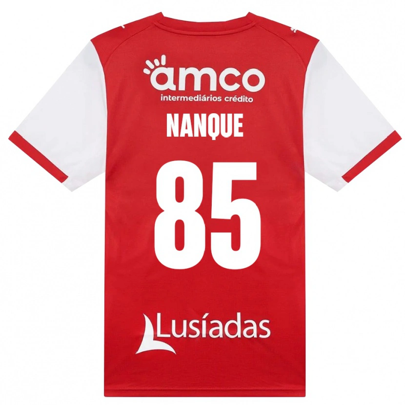 Danxen Kinderen Edgar Nanque #85 Wit Rood Zwart Thuisshirt Thuistenue 2026/27 T-Shirt België