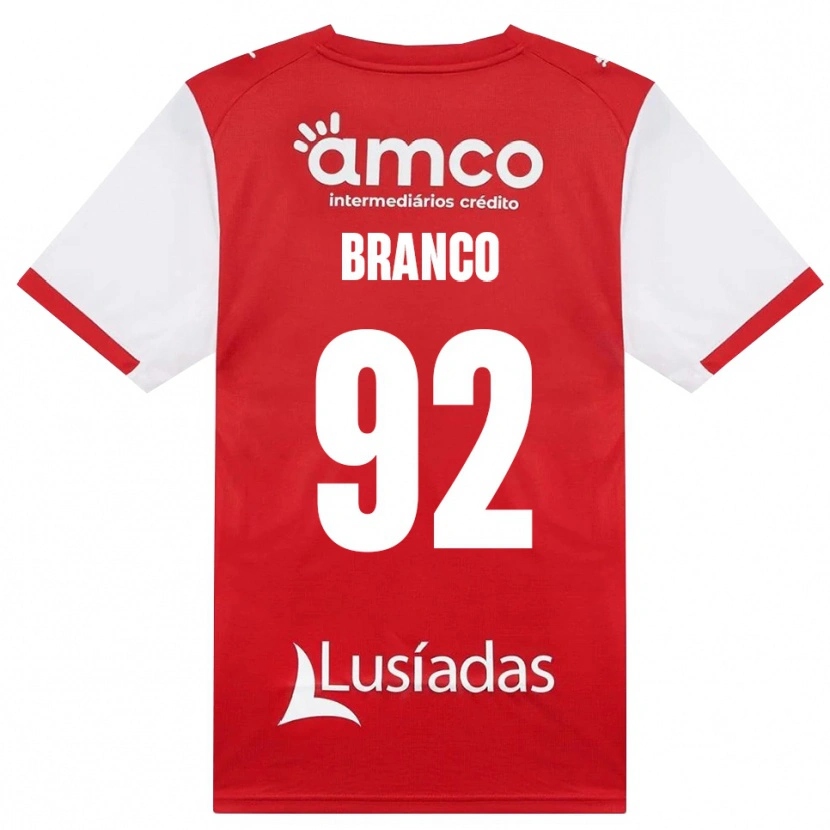 Danxen Kinderen António Gil #92 Wit Rood Zwart Thuisshirt Thuistenue 2026/27 T-Shirt België