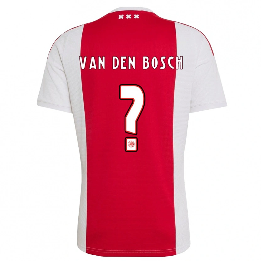 Danxen Kinderen Frederico Van Den Bosch #0 Rood Wit Geel Thuisshirt Thuistenue 2026/27 T-Shirt België