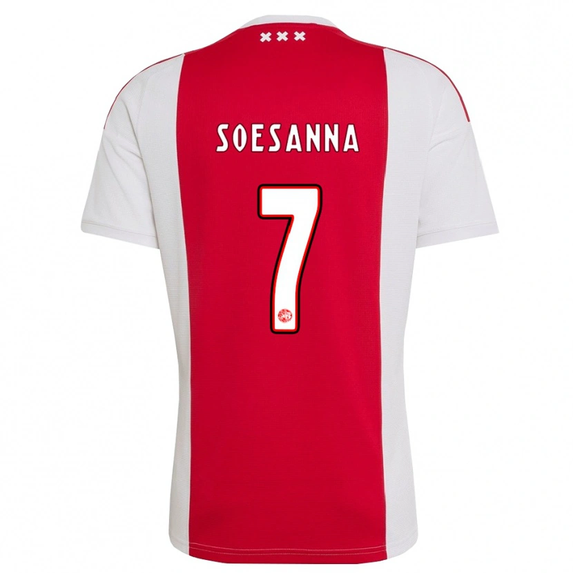 Danxen Kinderen Jaden Soesanna #7 Rood Wit Geel Thuisshirt Thuistenue 2026/27 T-Shirt België