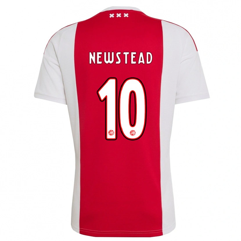 Danxen Kinderen Xander Newstead #10 Rood Wit Geel Thuisshirt Thuistenue 2026/27 T-Shirt België