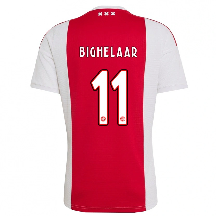 Danxen Kinderen Marjolijn Van Den Bighelaar #11 Rood Wit Geel Thuisshirt Thuistenue 2026/27 T-Shirt België