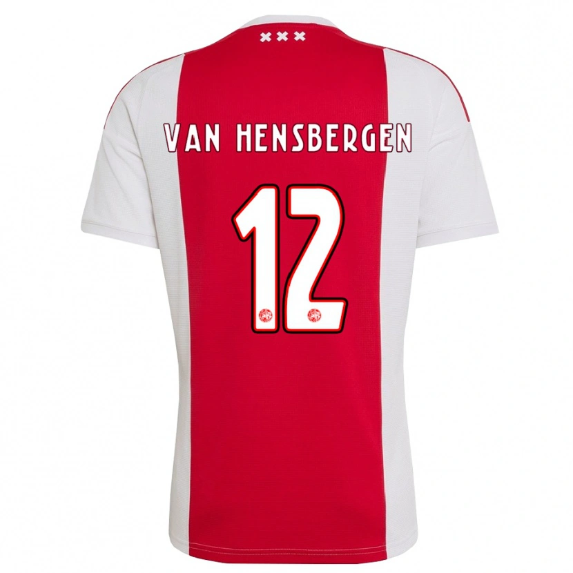 Danxen Kinderen Jade Van Hensbergen #12 Rood Wit Geel Thuisshirt Thuistenue 2026/27 T-Shirt België