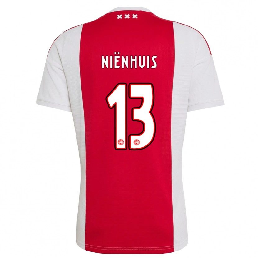 Danxen Kinderen Lois Niënhuis #13 Rood Wit Geel Thuisshirt Thuistenue 2026/27 T-Shirt België