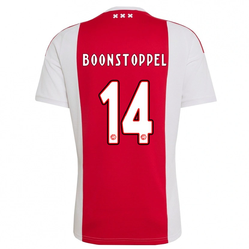 Danxen Kinderen Jesse Boonstoppel #14 Rood Wit Geel Thuisshirt Thuistenue 2026/27 T-Shirt België