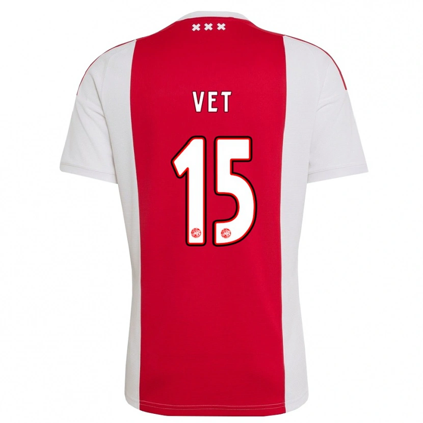 Danxen Kinderen Javier Vet #15 Rood Wit Geel Thuisshirt Thuistenue 2026/27 T-Shirt België