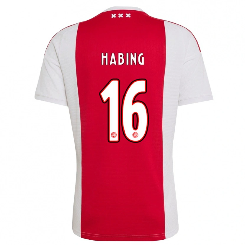 Danxen Kinderen Youri Habing #16 Rood Wit Geel Thuisshirt Thuistenue 2026/27 T-Shirt België