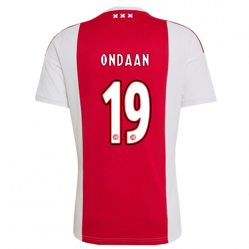 Danxen Kinderen Terell Ondaan #19 Rood Wit Geel Thuisshirt Thuistenue 2026/27 T-Shirt België