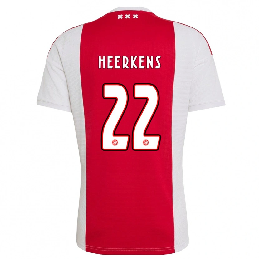 Danxen Kinderen Joeri Heerkens #22 Rood Wit Geel Thuisshirt Thuistenue 2026/27 T-Shirt België