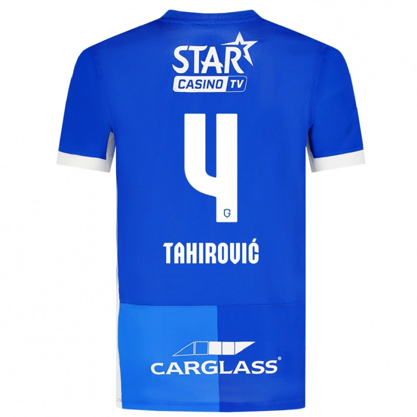 Danxen Kinderen Benjamin Tahirovic #4 Mediumblauw Koninklijkblauw Wit Thuisshirt Thuistenue 2026/27 T-Shirt België
