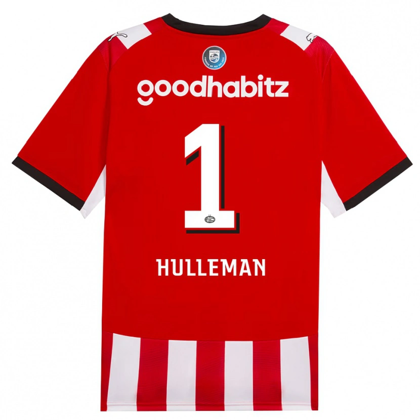 Danxen Kinderen Daan Hulleman #1 Rood Wit Zwart Thuisshirt Thuistenue 2026/27 T-Shirt België