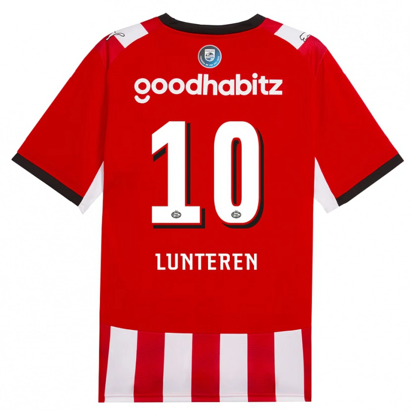 Danxen Kinderen Desiree Van Lunteren #10 Rood Wit Zwart Thuisshirt Thuistenue 2026/27 T-Shirt België