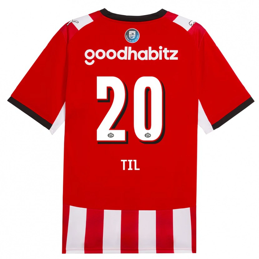 Danxen Kinderen Guus Til #20 Rood Wit Zwart Thuisshirt Thuistenue 2026/27 T-Shirt België