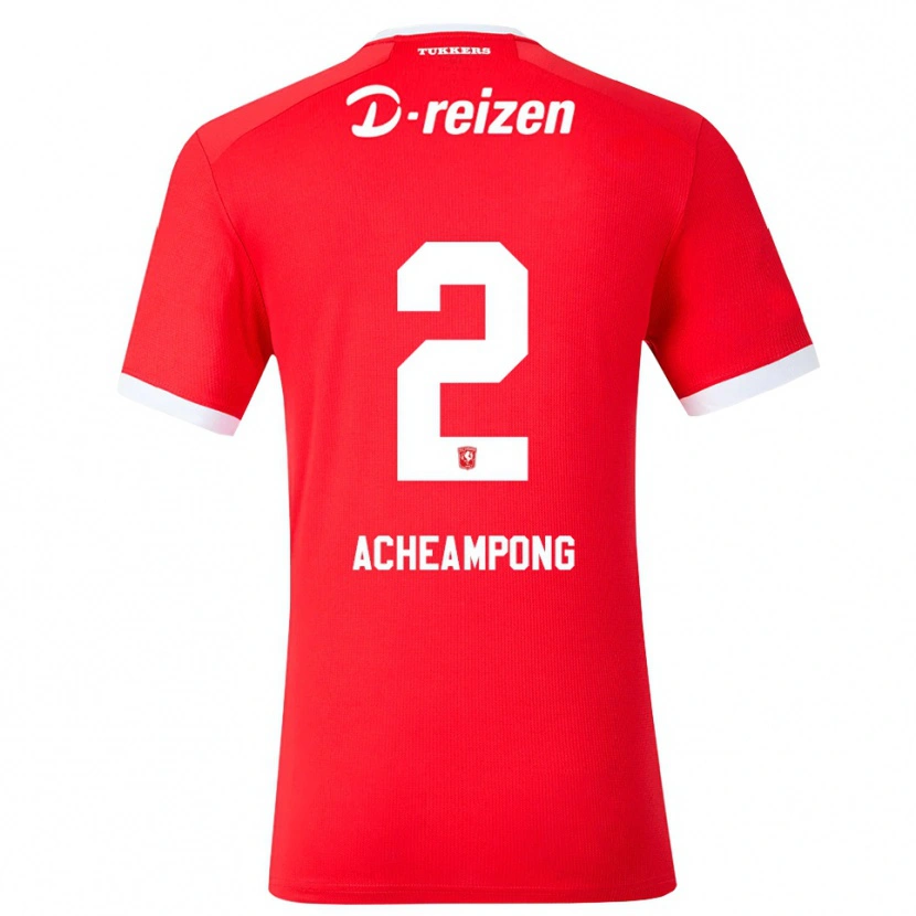 Danxen Kinderen Sage Acheampong #2 Rood Wit Thuisshirt Thuistenue 2026/27 T-Shirt België