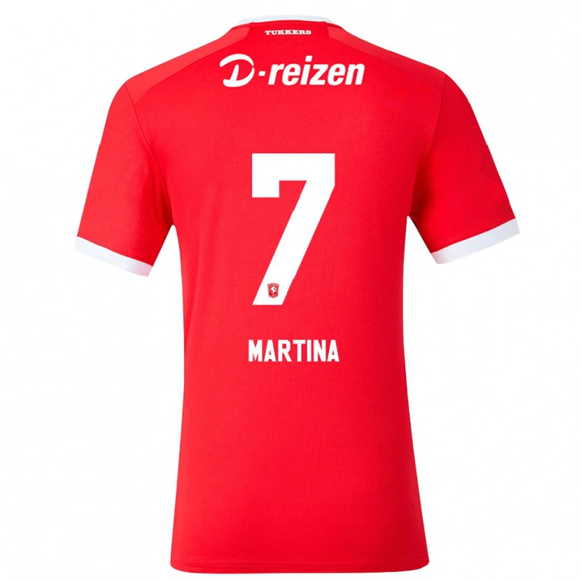 Danxen Kinderen Shi-Jon Martina #7 Rood Wit Thuisshirt Thuistenue 2026/27 T-Shirt België