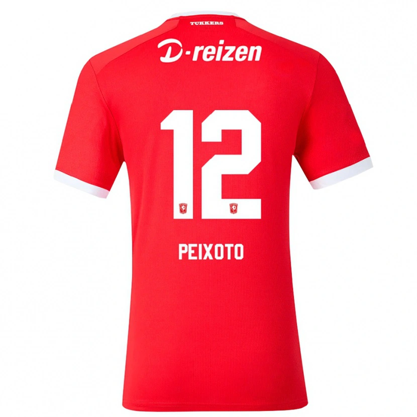 Danxen Kinderen Guilherme Peixoto #12 Rood Wit Thuisshirt Thuistenue 2026/27 T-Shirt België
