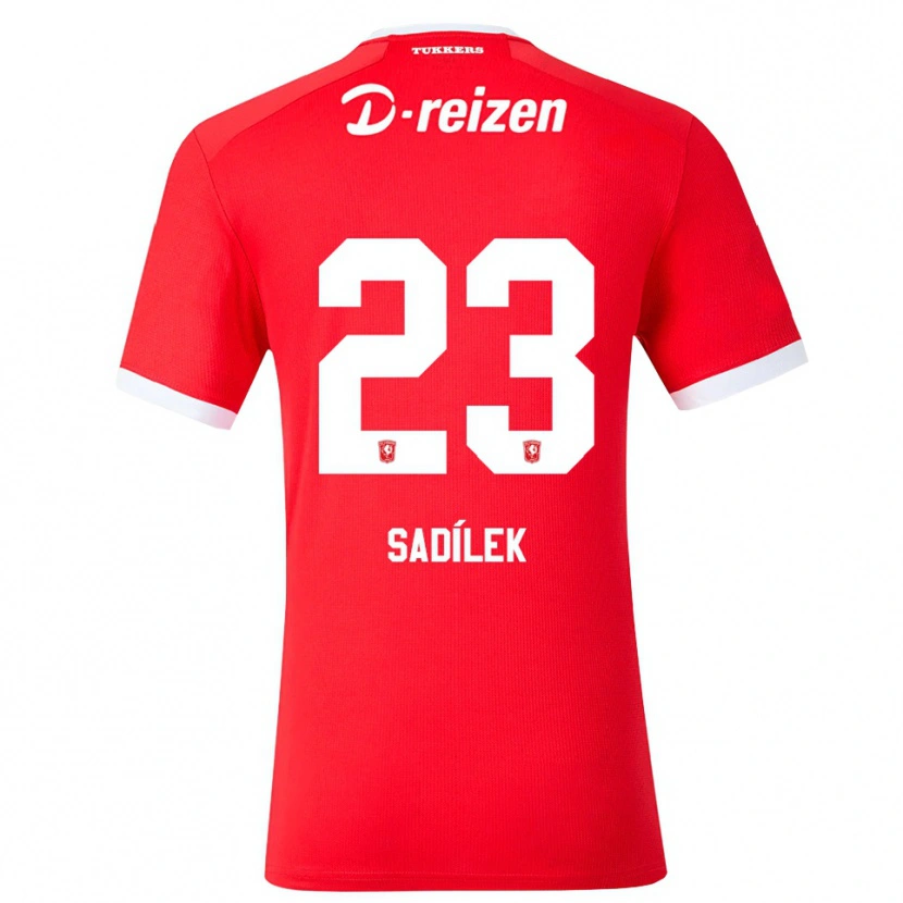 Danxen Kinderen Michal Sadilek #23 Rood Wit Thuisshirt Thuistenue 2026/27 T-Shirt België