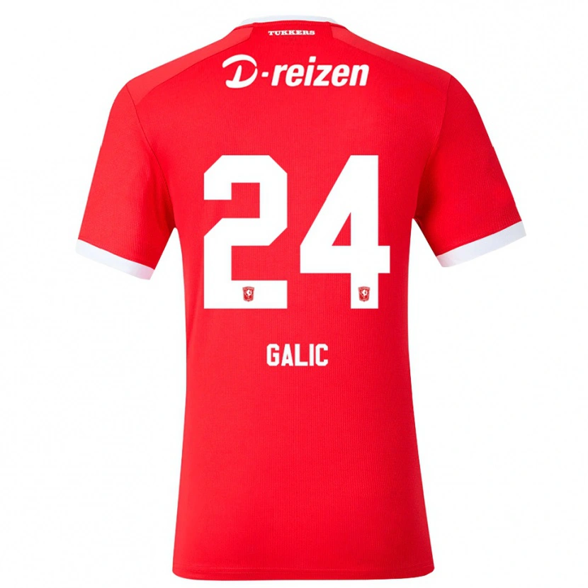 Danxen Kinderen Daniela Galic #24 Rood Wit Thuisshirt Thuistenue 2026/27 T-Shirt België