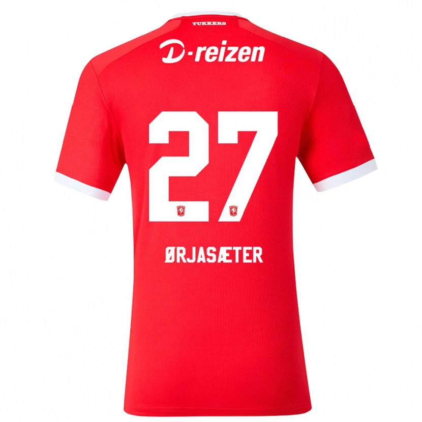 Danxen Kinderen Sondre Ørjasæter #27 Rood Wit Thuisshirt Thuistenue 2026/27 T-Shirt België