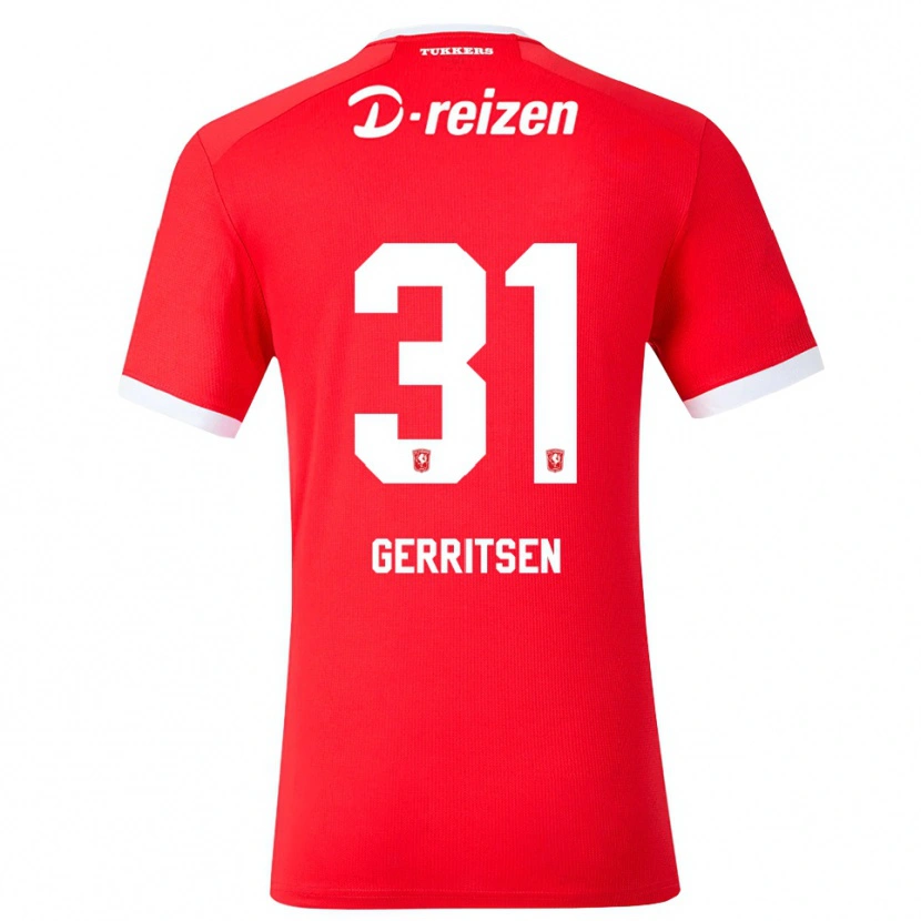 Danxen Kinderen Yannick Gerritsen #31 Rood Wit Thuisshirt Thuistenue 2026/27 T-Shirt België