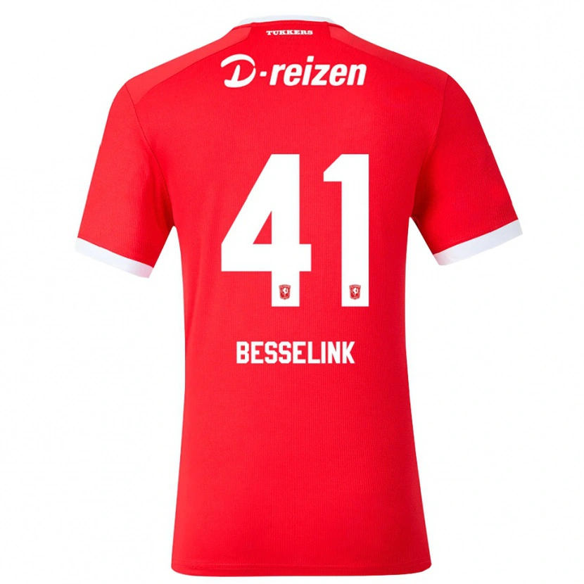 Danxen Kinderen Gijs Besselink #41 Rood Wit Thuisshirt Thuistenue 2026/27 T-Shirt België
