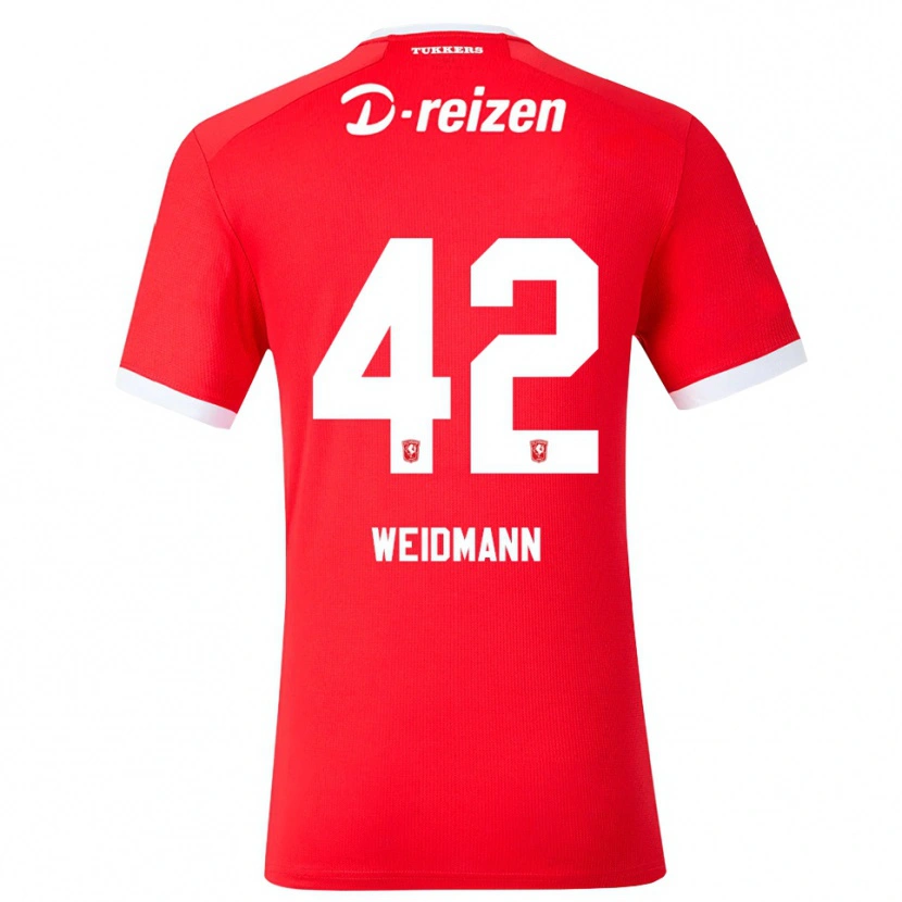 Danxen Kinderen Daouda Weidmann #42 Rood Wit Thuisshirt Thuistenue 2026/27 T-Shirt België