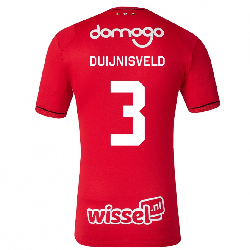 Danxen Kinderen Owen Duijnisveld #3 Rood Wit Zwart Thuisshirt Thuistenue 2026/27 T-Shirt België