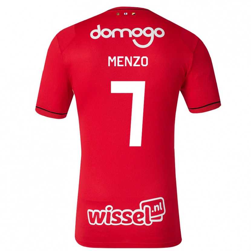 Danxen Kinderen Björn Menzo #7 Rood Wit Zwart Thuisshirt Thuistenue 2026/27 T-Shirt België
