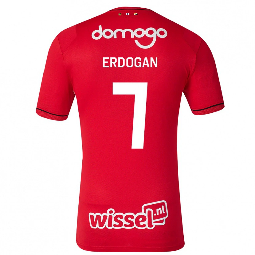 Danxen Kinderen Talha Erdogan #7 Rood Wit Zwart Thuisshirt Thuistenue 2026/27 T-Shirt België