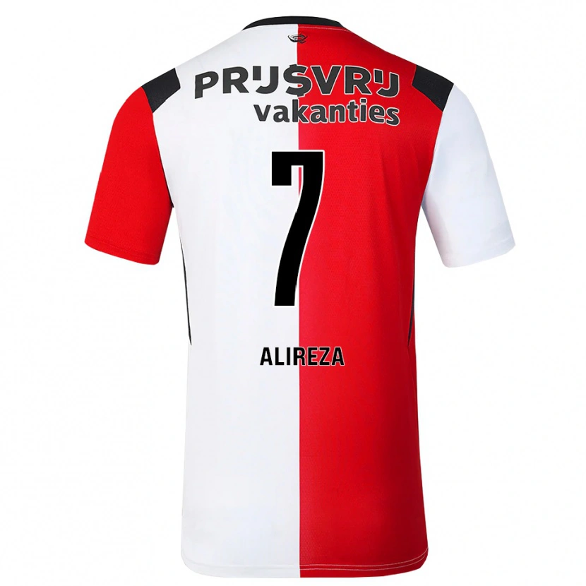 Danxen Kinderen Alireza Jahanbakhsh #7 Rood Wit Zwart Thuisshirt Thuistenue 2026/27 T-Shirt België