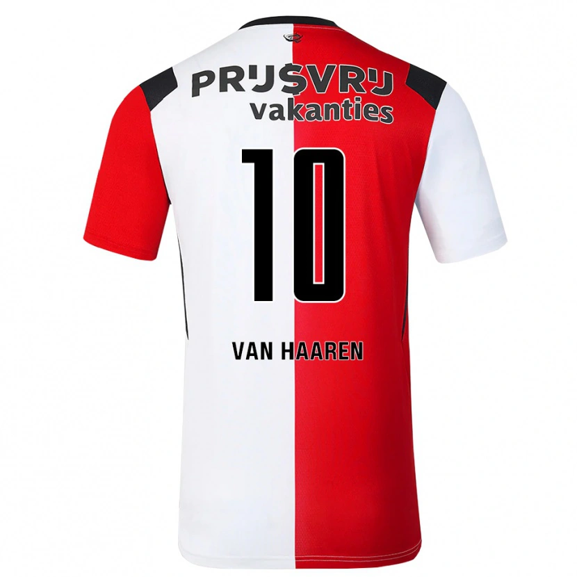 Danxen Kinderen Ricky Van Haaren #10 Rood Wit Zwart Thuisshirt Thuistenue 2026/27 T-Shirt België