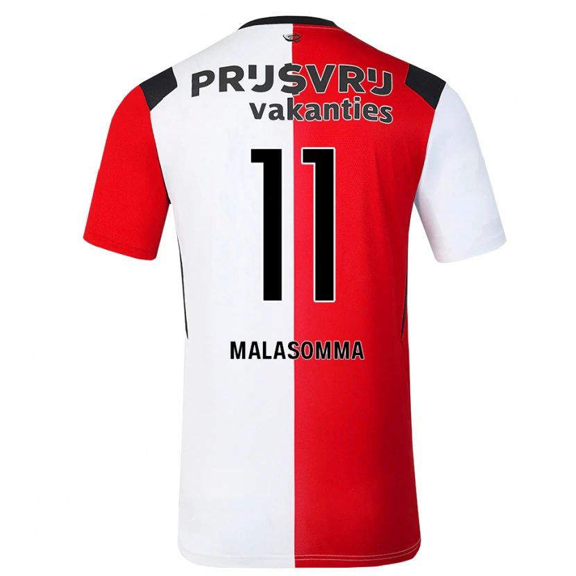 Danxen Kinderen Matteo Malasomma #11 Rood Wit Zwart Thuisshirt Thuistenue 2026/27 T-Shirt België