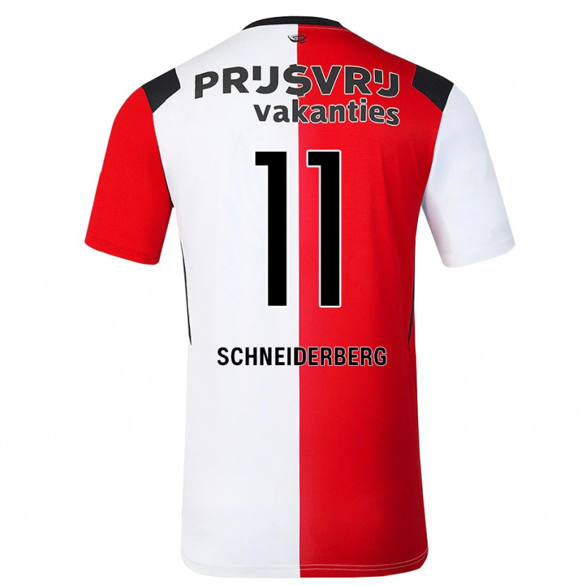 Danxen Kinderen July Schneiderberg #11 Rood Wit Zwart Thuisshirt Thuistenue 2026/27 T-Shirt België