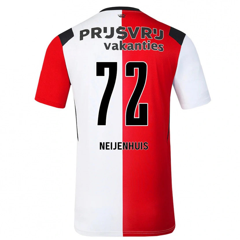 Danxen Kinderen Kelvin Neijenhuis #72 Rood Wit Zwart Thuisshirt Thuistenue 2026/27 T-Shirt België