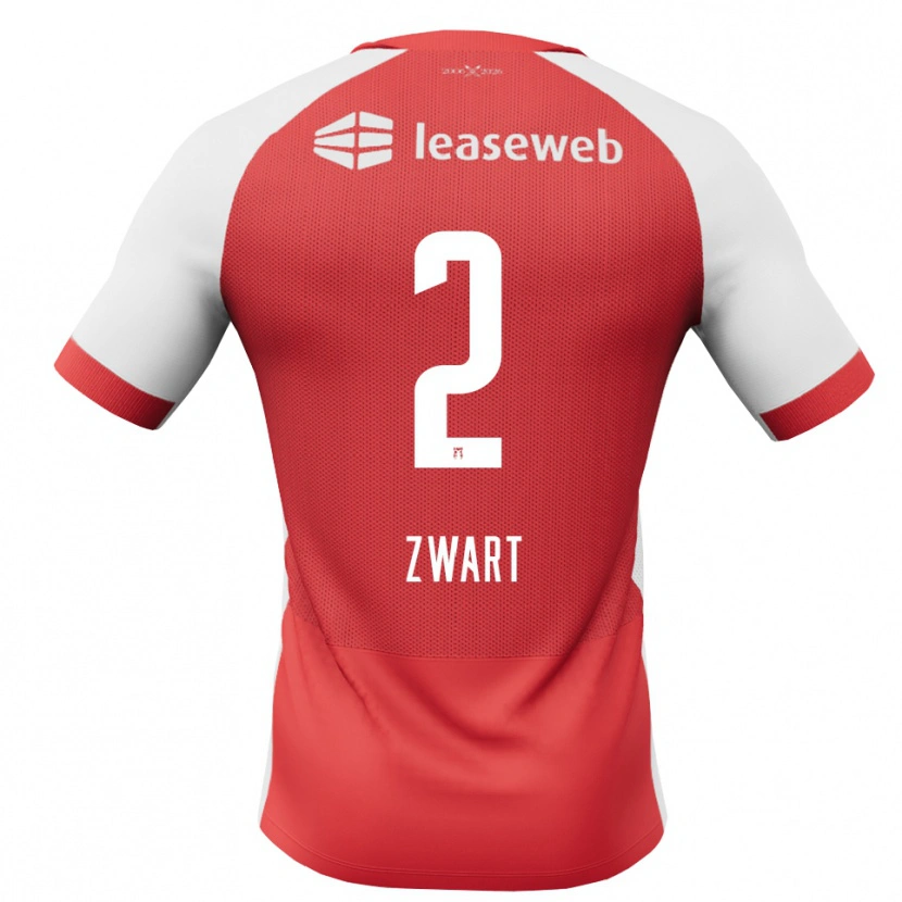 Danxen Kinderen Jesper Zwart #2 Rood Wit Zwart Thuisshirt Thuistenue 2026/27 T-Shirt België