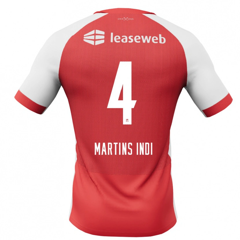 Danxen Kinderen Bruno Martins Indi #4 Rood Wit Zwart Thuisshirt Thuistenue 2026/27 T-Shirt België