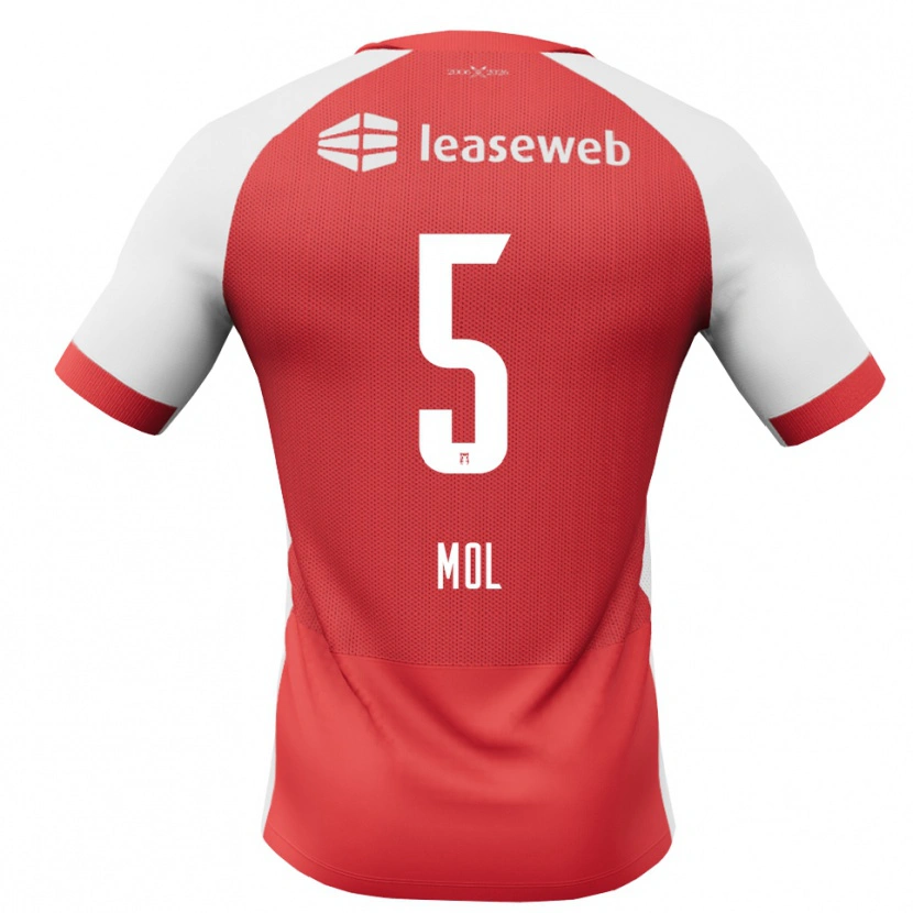 Danxen Kinderen Camie Mol #5 Rood Wit Zwart Thuisshirt Thuistenue 2026/27 T-Shirt België