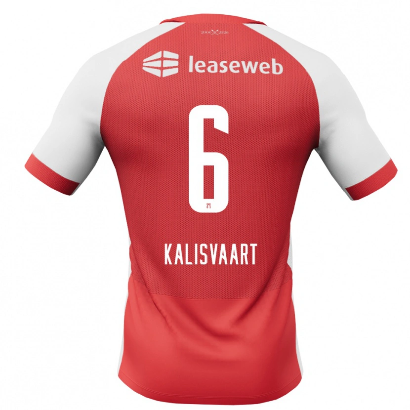 Danxen Kinderen Job Kalisvaart #6 Rood Wit Zwart Thuisshirt Thuistenue 2026/27 T-Shirt België