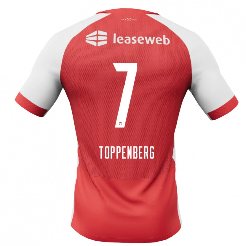 Danxen Kinderen Kevin Toppenberg #7 Rood Wit Zwart Thuisshirt Thuistenue 2026/27 T-Shirt België